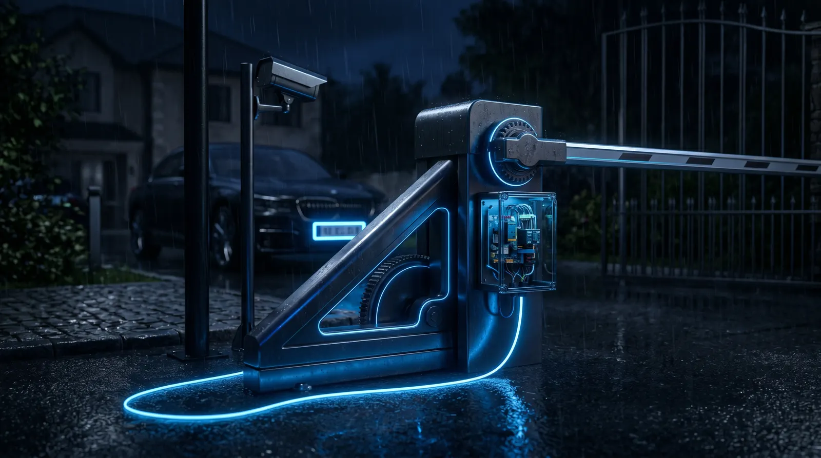 Residential Parking Barrier Automation with LPR